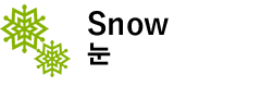 Snow 눈